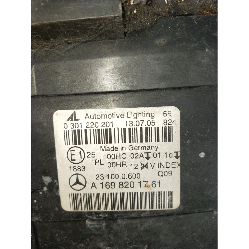 Recambio de faro izquierdo para mercedes-benz clase b sports tourer (w245) b 200 cdi (245.208) referencia OEM IAM 0301220201 A16
