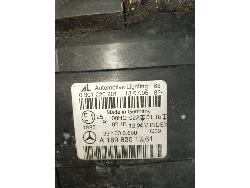 Recambio de faro izquierdo para mercedes-benz clase b sports tourer (w245) b 200 cdi (245.208) referencia OEM IAM 0301220201 A16
