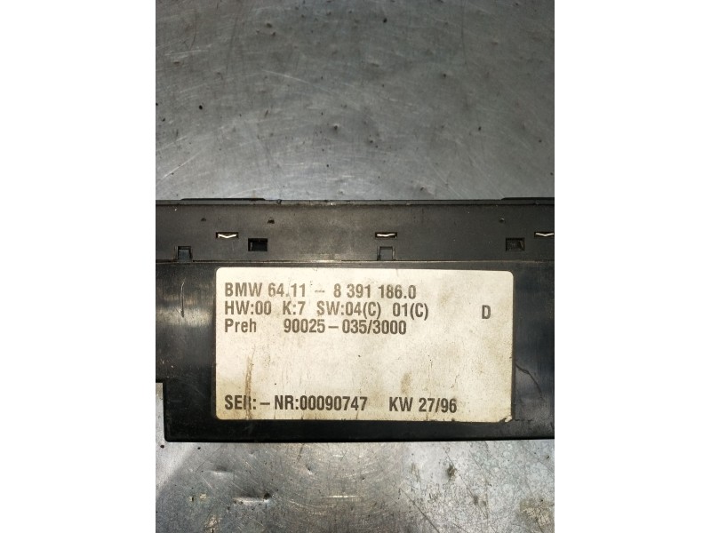 Recambio de mando calefaccion / aire acondicionado para bmw 5 (e39) 525 tds referencia OEM IAM 83911860 900250353000 1995