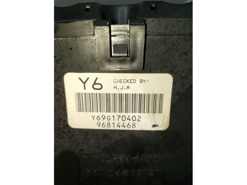 Recambio de cuadro instrumentos para chevrolet aveo / kalos hatchback (t250, t255) 1.2 referencia OEM IAM Y69G170402 96814468 20