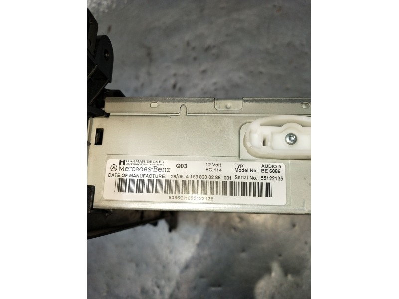 Recambio de sistema audio / radio cd para mercedes-benz clase b sports tourer (w245) b 200 cdi (245.208) referencia OEM IAM A169