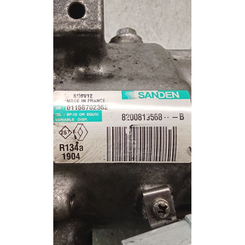Recambio de compresor aire acondicionado para renault clio iii (br0/1, cr0/1) 1.2 16v (br02, br0j, br11, cr02, cr0j, cr11) refer