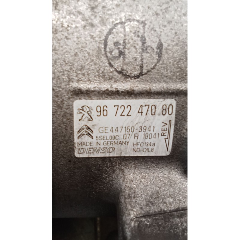 Recambio de compresor aire acondicionado para citroën c3 ii (sc_) 1.0 vti 68 referencia OEM IAM 9672247080 4471503941 09