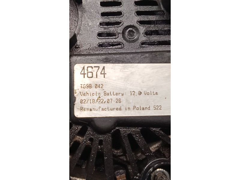 Recambio de alternador para renault clio iii (br0/1, cr0/1) 1.2 16v (br02, br0j, br11, cr02, cr0j, cr11) referencia OEM IAM TG9B