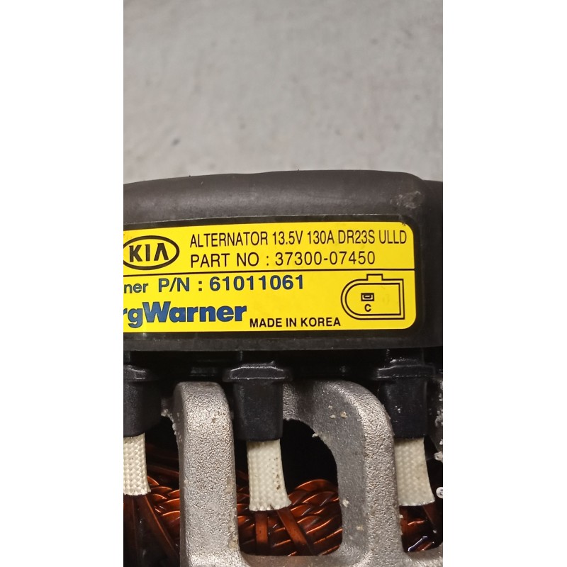 Recambio de alternador para hyundai i20 iii (bc3, bi3) 1.0 t-gdi referencia OEM IAM 3730007450 61011061 130A VER FOTOS