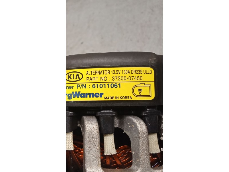 Recambio de alternador para hyundai i20 iii (bc3, bi3) 1.0 t-gdi referencia OEM IAM 3730007450 61011061 130A VER FOTOS