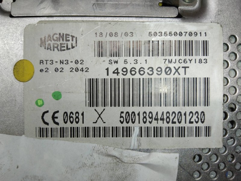 Recambio de sistema audio / radio cd para lancia phedra (180) 2.2 jtd 16v emblema referencia OEM IAM 14966390XT  
