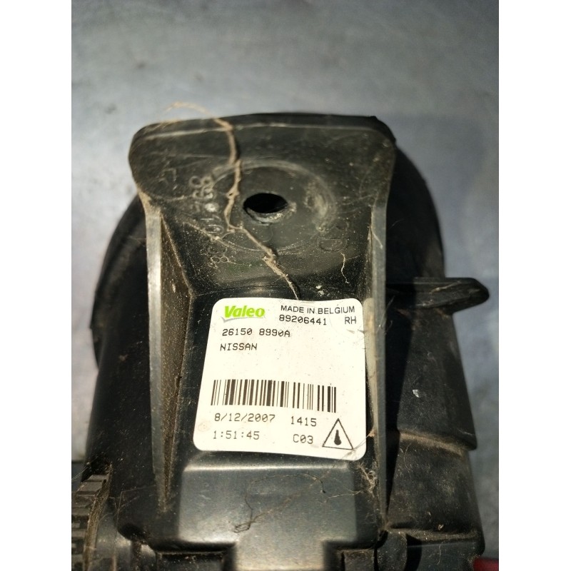 Recambio de faro antiniebla derecho para renault koleos i (hy_) 2.0 dci (hy0k) referencia OEM IAM 261508990A 89206441 2008
