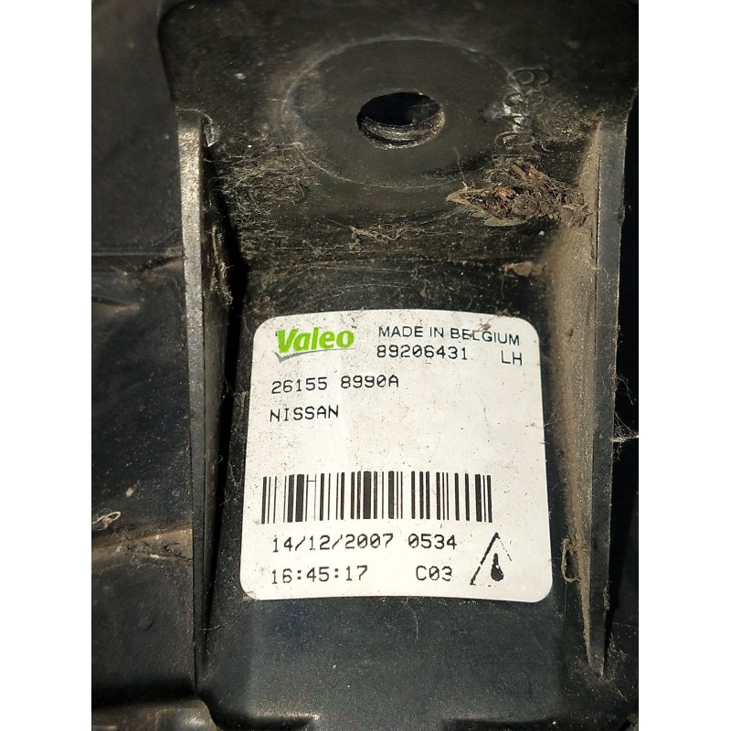 Recambio de faro antiniebla izquierdo para renault koleos i (hy_) 2.0 dci (hy0k) referencia OEM IAM 261558990A 89206431 2008