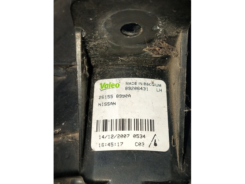 Recambio de faro antiniebla izquierdo para renault koleos i (hy_) 2.0 dci (hy0k) referencia OEM IAM 261558990A 89206431 2008