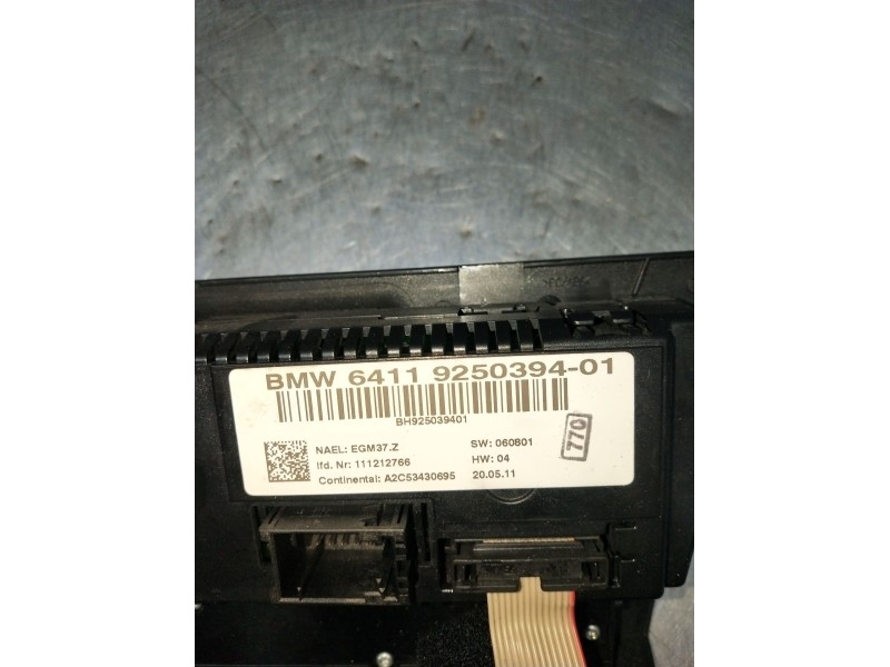 Recambio de mando calefaccion / aire acondicionado para bmw 3 (e90) 318 d referencia OEM IAM 6411925039401 A2C5340695 2008