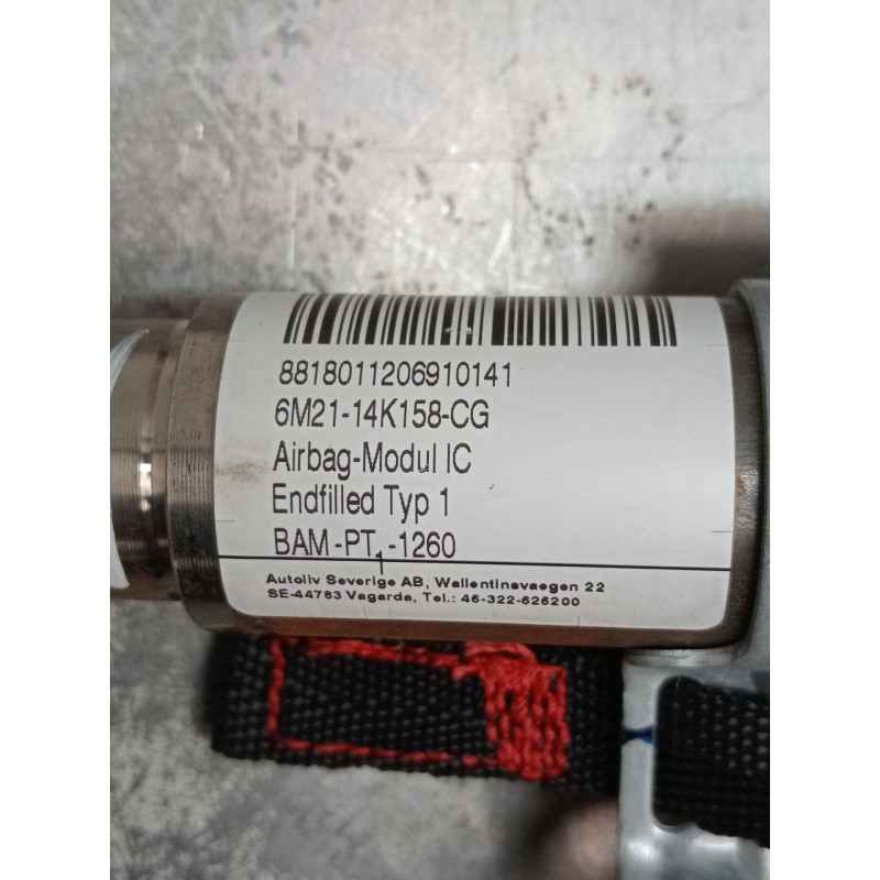 Recambio de airbag cortina delantero izquierdo para ford s-max (ca1) 2.0 tdci cat referencia OEM IAM 6M2114K158CG 88180112069101