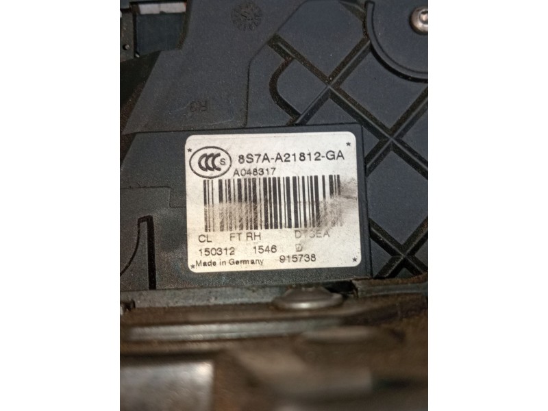 Recambio de motor cierre centralizado delantero derecho para ford s-max (ca1) 2.0 tdci cat referencia OEM IAM 8S7AA2812GA 5P 201