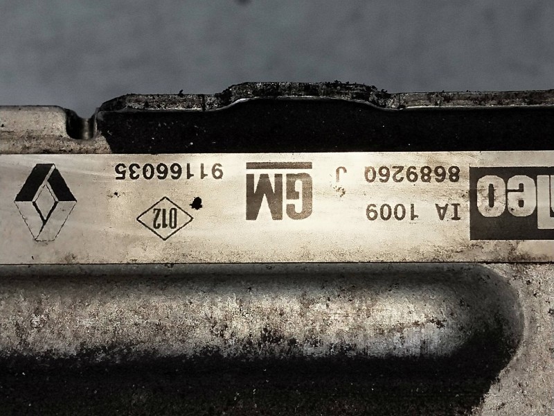 Recambio de intercooler para opel vivaro 1.9 cdti cat (f9q-760 / l08) referencia OEM IAM 868926QJ 91166035 