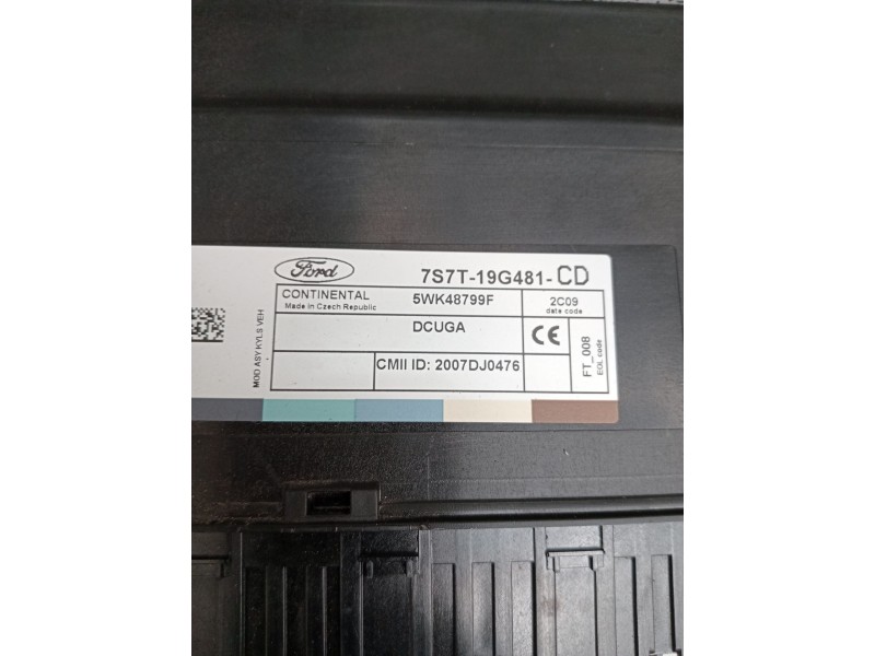 Recambio de modulo electronico para ford s-max (ca1) 2.0 tdci cat referencia OEM IAM 7S7T19G481CD 5WK48799F 200DJ0476 2010