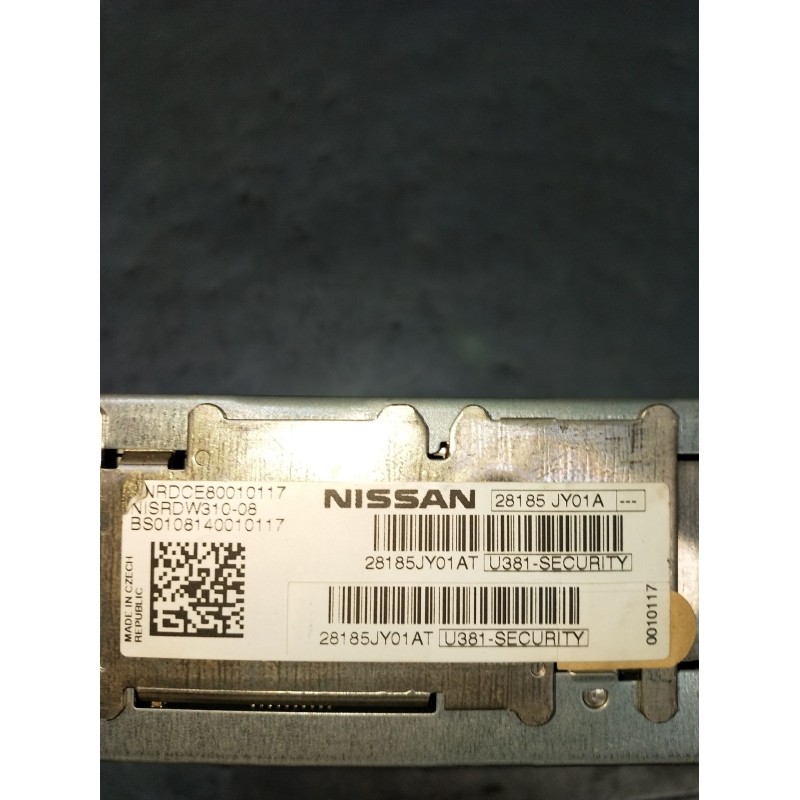 Recambio de sistema audio / radio cd para renault koleos i (hy_) 2.0 dci (hy0k) referencia OEM IAM 28185JY01A  2008