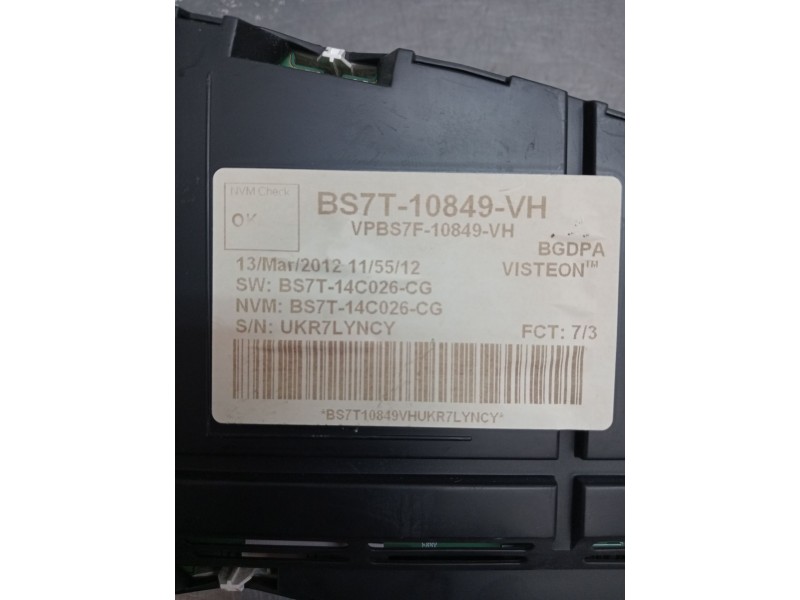 Recambio de cuadro instrumentos para ford s-max (ca1) 2.0 tdci cat referencia OEM IAM BS7T10849VH BS7T14C026CG VPBS7F10894A 2010