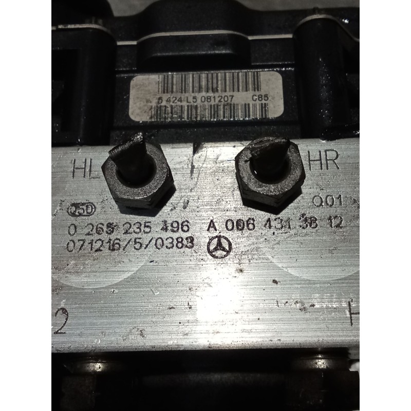 Recambio de abs para mercedes-benz clase a (w169) a 180 cdi (169.007, 169.307) referencia OEM IAM 0265950618 0265235196 A0064343