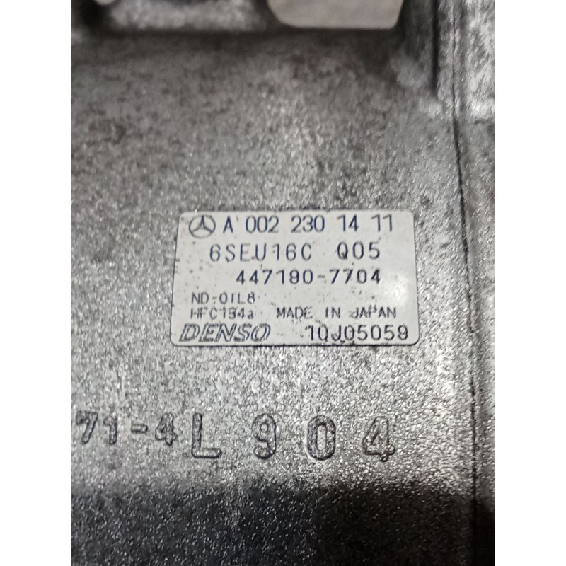 Recambio de compresor aire acondicionado para mercedes-benz clase a (w169) a 180 cdi (169.007, 169.307) referencia OEM IAM A0022