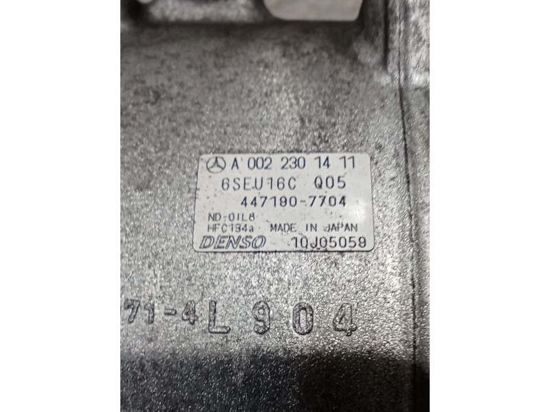 Recambio de compresor aire acondicionado para mercedes-benz clase a (w169) a 180 cdi (169.007, 169.307) referencia OEM IAM A0022