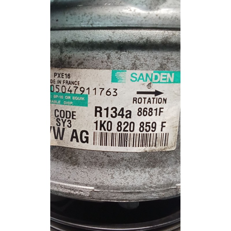 Recambio de compresor aire acondicionado para seat altea (5p1) 1.9 tdi referencia OEM IAM 1K0820859F 8681F 04