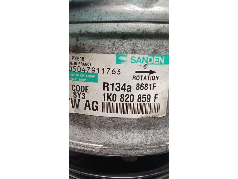 Recambio de compresor aire acondicionado para seat altea (5p1) 1.9 tdi referencia OEM IAM 1K0820859F 8681F 04
