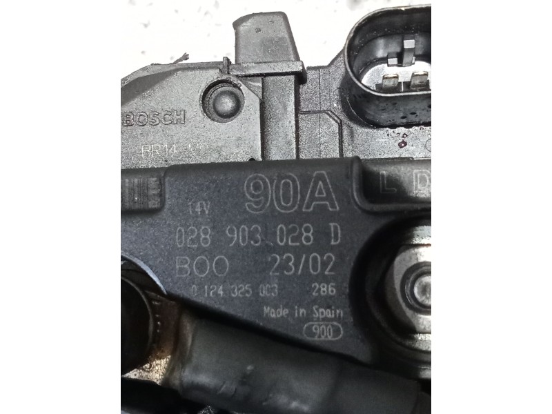Recambio de alternador para audi a3 (8l1) 1.6 referencia OEM IAM 02803028D 0124325003 90A