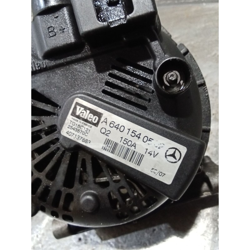 Recambio de alternador para mercedes-benz clase a (w169) a 180 cdi (169.007, 169.307) referencia OEM IAM A6401540502 2543570C 15