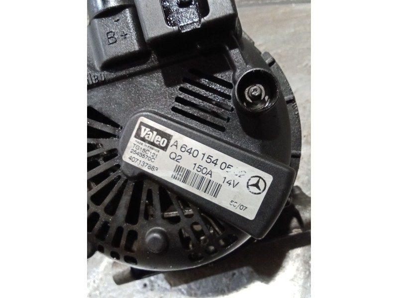 Recambio de alternador para mercedes-benz clase a (w169) a 180 cdi (169.007, 169.307) referencia OEM IAM A6401540502 2543570C 15
