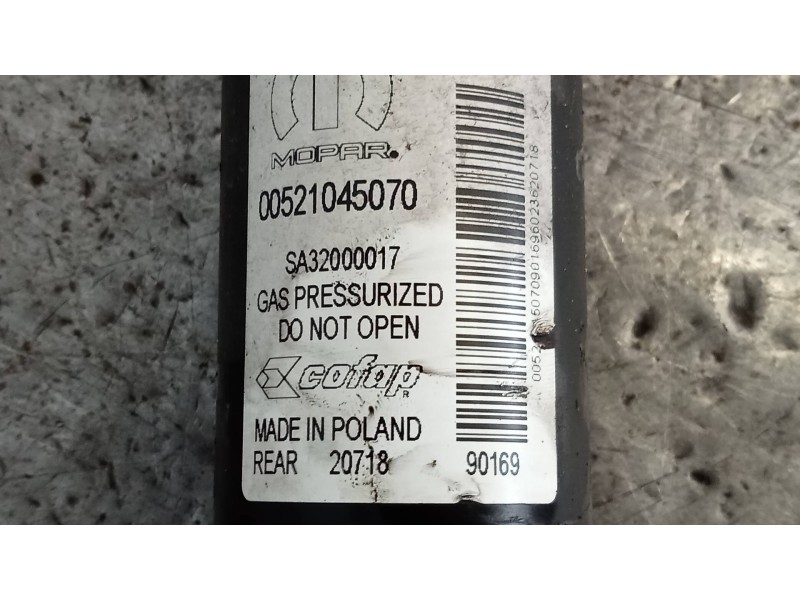 Recambio de amortiguador trasero derecho para fiat tipo ii (357) berlina easy referencia OEM IAM 521045070  