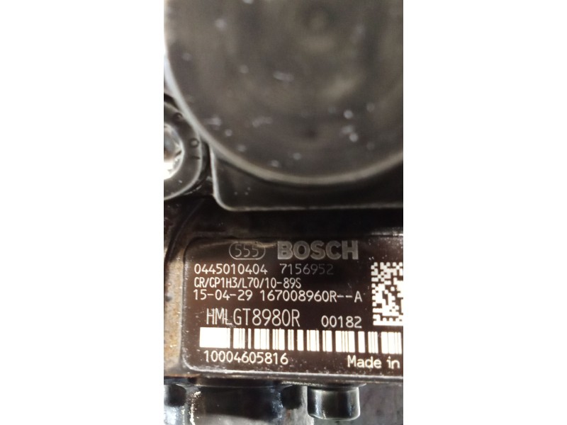 Recambio de bomba inyeccion para nissan x-trail iii (t32_, t32r, t32rr) 1.6 dci all mode 4x4-i (nt32) referencia OEM IAM   BOSCH