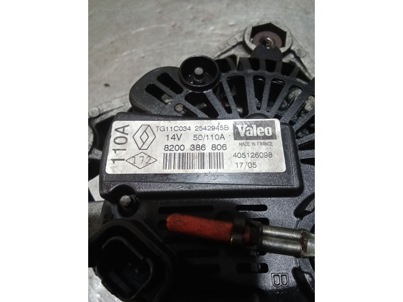 Recambio de alternador para renault megane ii (bm0/1_, cm0/1_) 1.5 dci (bm02, bm13, bm2a, cm02, cm13) referencia OEM IAM 8200386