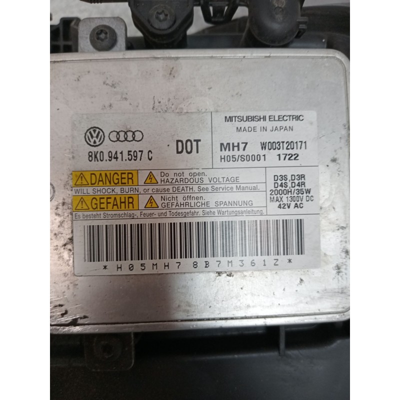 Recambio de faro derecho para audi a7 sportback (4ga, 4gf) 3.0 tdi quattro referencia OEM IAM 4G8941006 030125827207 4G0907397 8