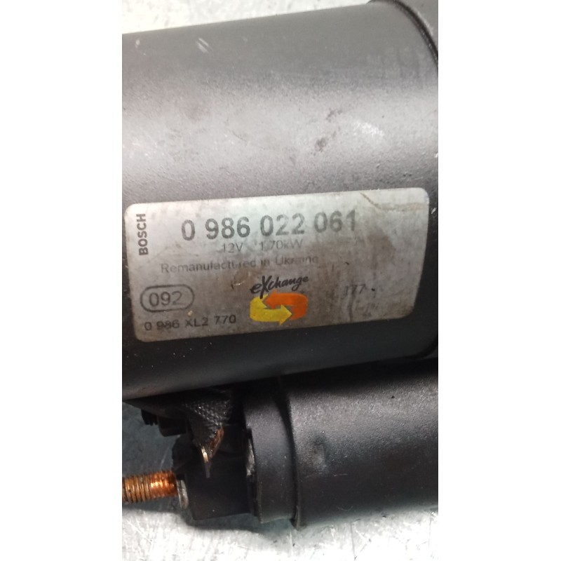 Recambio de motor arranque para saab 9-3 station wagon (e50) 1.9 tid referencia OEM IAM 0986022061  05