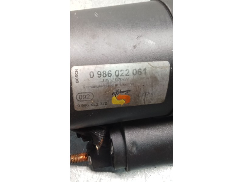 Recambio de motor arranque para saab 9-3 station wagon (e50) 1.9 tid referencia OEM IAM 0986022061  05