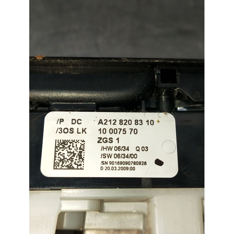 Recambio de mando elevalunas delantero izquierdo para mercedes-benz clase e (w212) e 220 cdi / bluetec (212.001, 212.002) refere