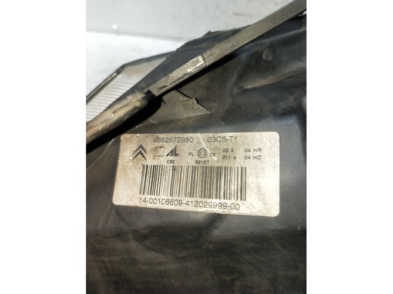 Recambio de faro derecho para citroën c3 i (fc_, fn_) 1.4 hdi referencia OEM IAM 9682672980  