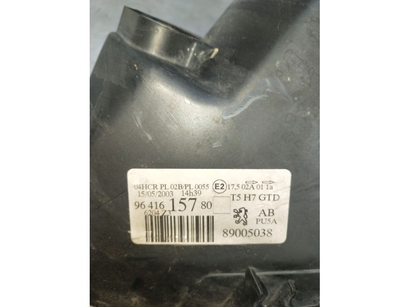 Recambio de faro izquierdo para peugeot 307 sw (3h) 2.0 hdi 110 referencia OEM IAM 9641615780 89005038 