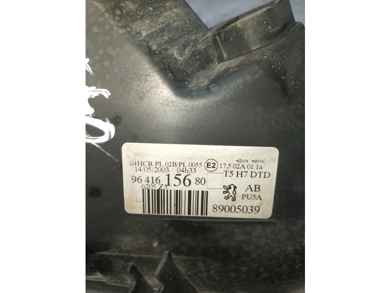 Recambio de faro derecho para peugeot 307 sw (3h) 2.0 hdi 110 referencia OEM IAM 9641615680 89005039 