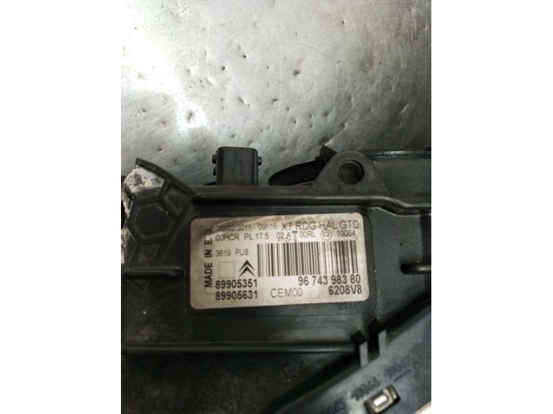 Recambio de faro izquierdo para citroën c5 iii (rd_) 1.6 vti 120 referencia OEM IAM 9674398380 VER FOTOS 2008
