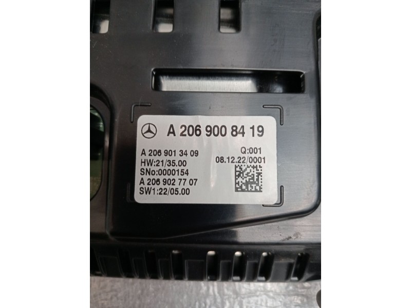 Recambio de pantalla multifuncion para mercedes-benz clase c (w206) c 200 d (206.003) referencia OEM IAM A2069008419 A2069013409