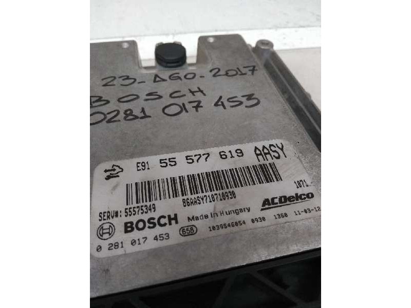 Recambio de centralita motor uce para opel insignia berlina referencia OEM IAM 0281017453 55577619 55575349 AASY