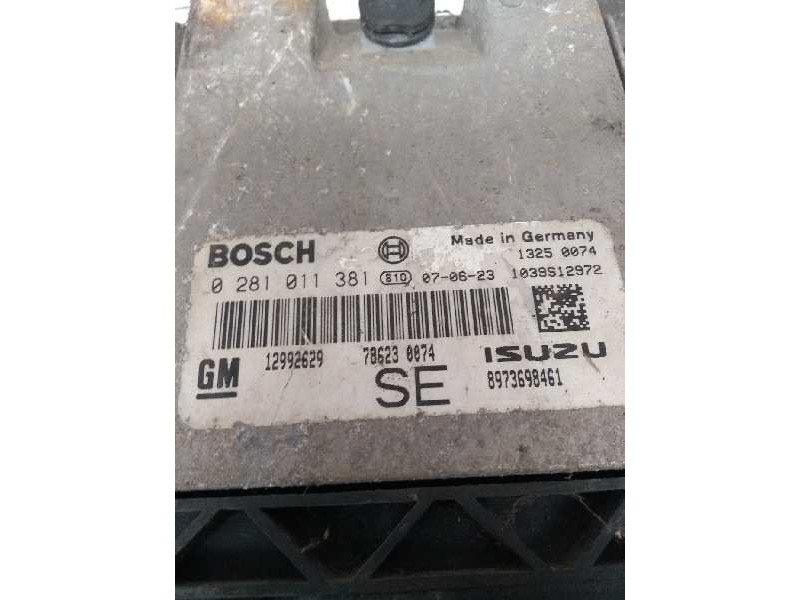 Recambio de centralita motor uce para opel astra h berlina referencia OEM IAM 0281011381 12992629 SE 8973698461