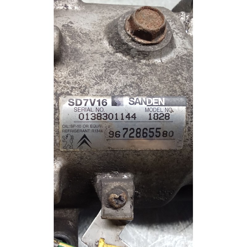 Recambio de compresor aire acondicionado para fiat scudo furgoneta (270_, 272_) 1.6 d multijet referencia OEM IAM 9672865580 182