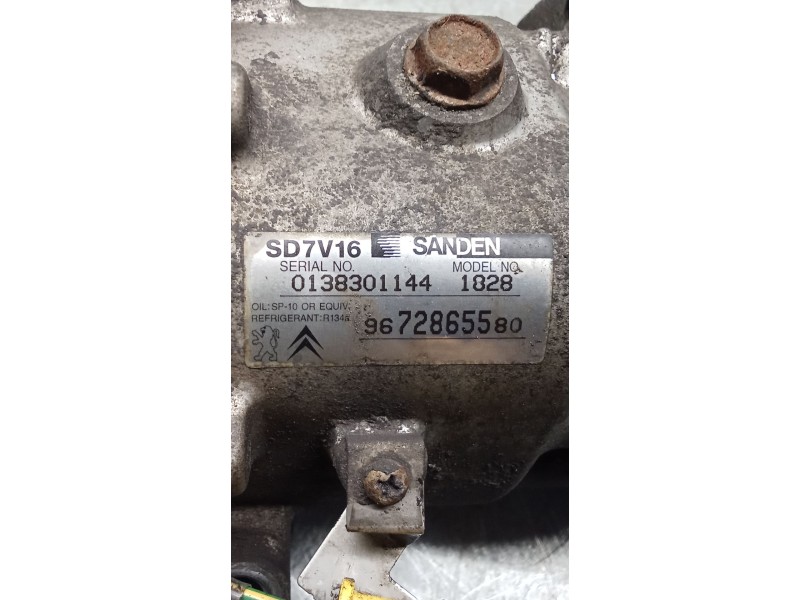 Recambio de compresor aire acondicionado para fiat scudo furgoneta (270_, 272_) 1.6 d multijet referencia OEM IAM 9672865580 182