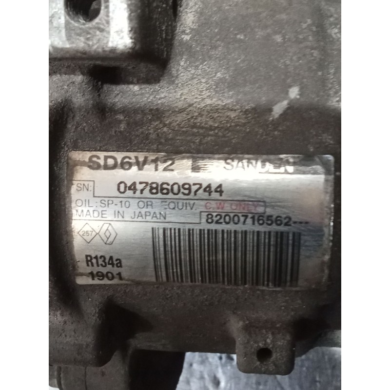 Recambio de compresor aire acondicionado para renault kangoo express (fc0/1_) 1.5 dci (fc1e) referencia OEM IAM 8200716562 04786