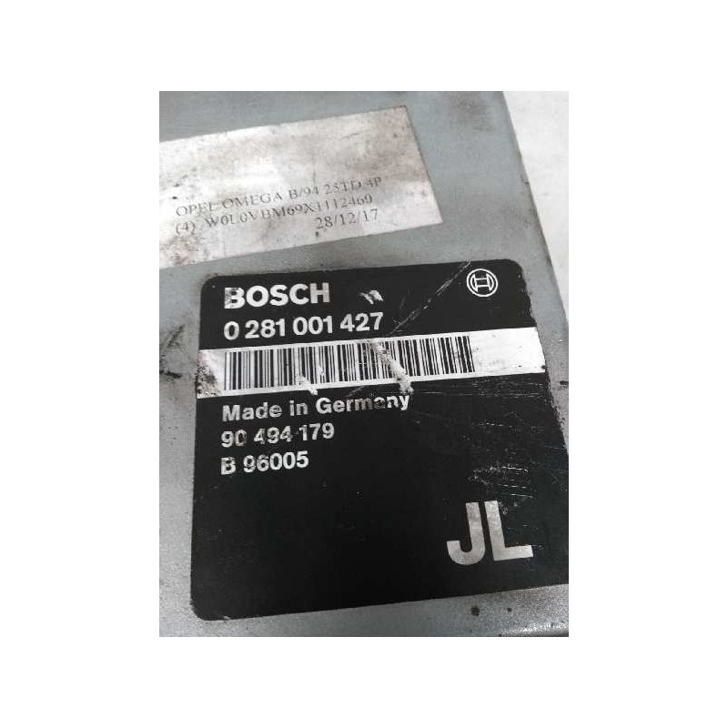 Recambio de centralita motor uce para opel omega b 2.5 turbodiesel (x 25 td / u 25 td / l93) referencia OEM IAM 0281001427 90494
