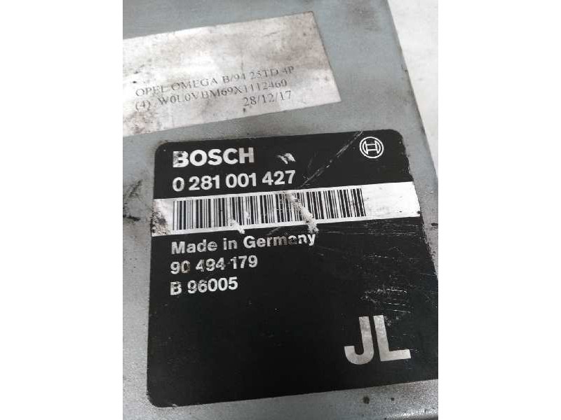 Recambio de centralita motor uce para opel omega b 2.5 turbodiesel (x 25 td / u 25 td / l93) referencia OEM IAM 0281001427 90494