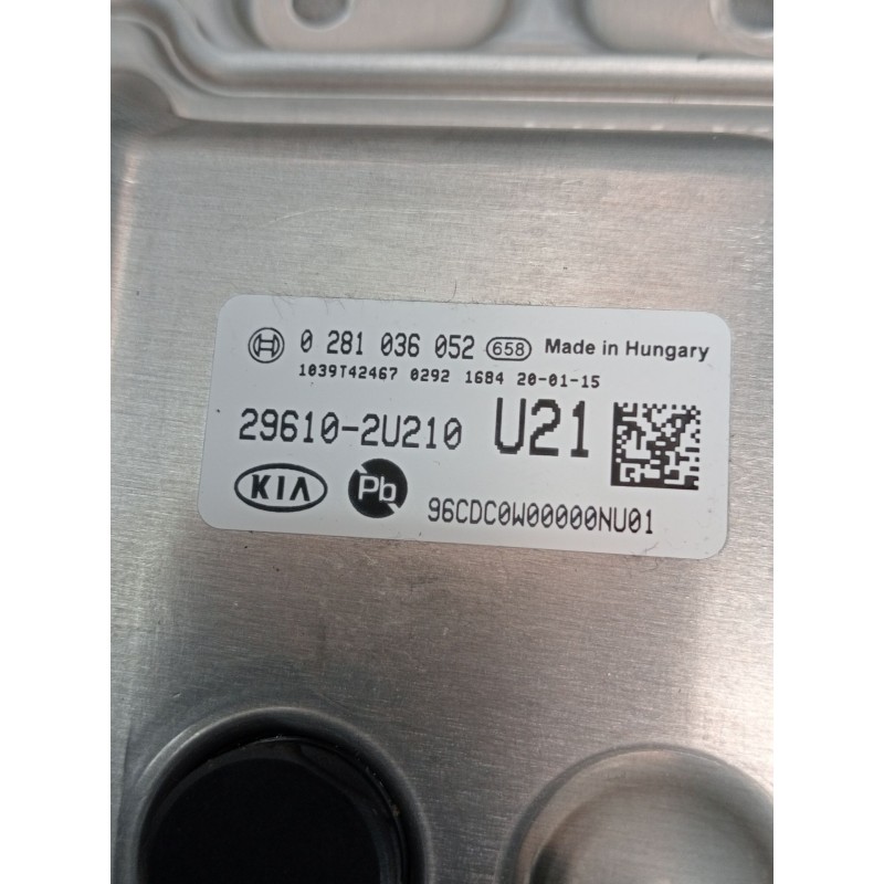 Recambio de modulo electronico para kia ceed tourer (cd) 1.6 crdi 115 referencia OEM IAM 0281036052 296102U210 1039T42467 2018