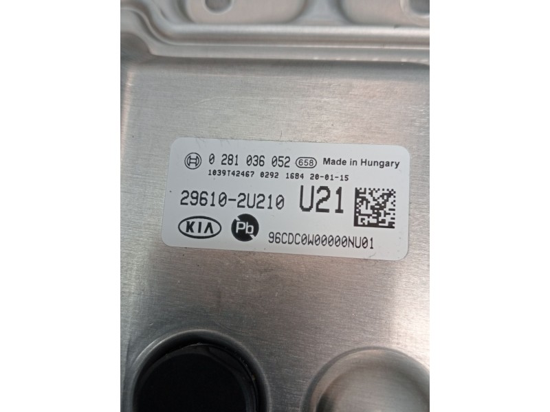Recambio de modulo electronico para kia ceed tourer (cd) 1.6 crdi 115 referencia OEM IAM 0281036052 296102U210 1039T42467 2018